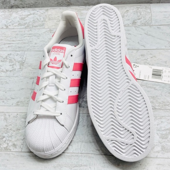 Adidas Superstar White & Hot Pink - Picture 4 of 7